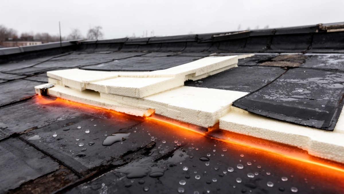 Ocieplenie dachu płaskiego pokrytego papą
