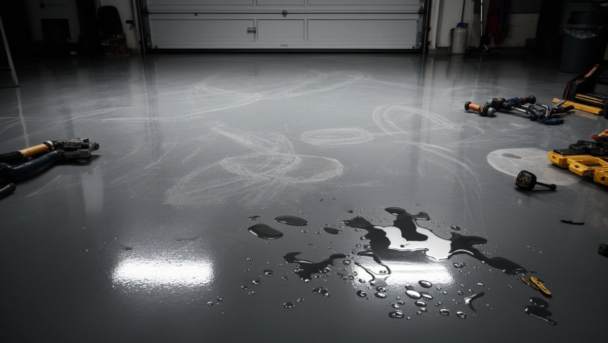 Posadzka przemysłowa w garażu