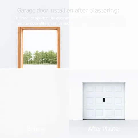 Brama garażowa przed czy po tynkach