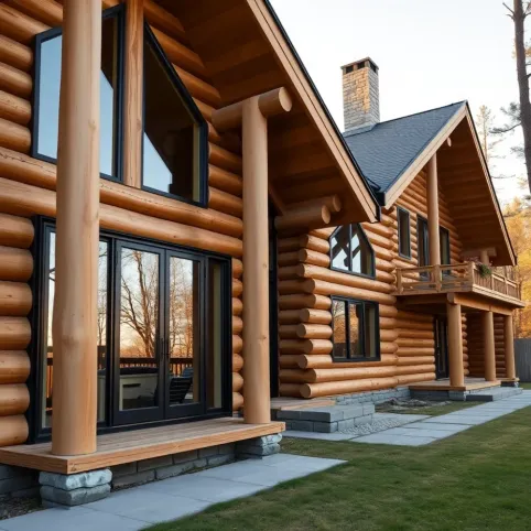 domy z bali nowoczesne