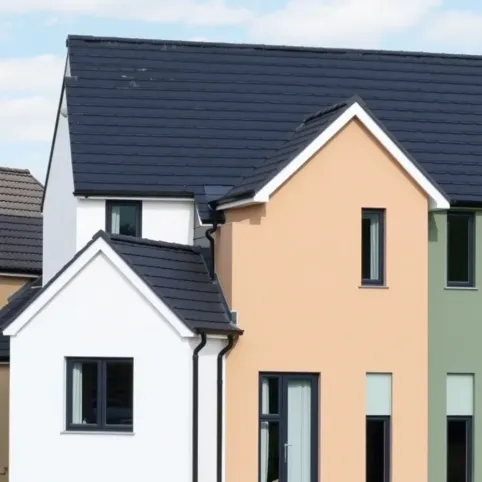 Grafitowy dach jaka elewacja