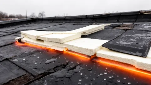 Ocieplenie dachu płaskiego pokrytego papą
