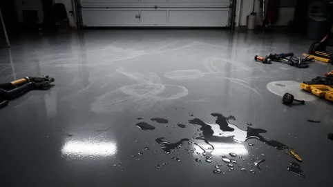 Posadzka przemysłowa w garażu